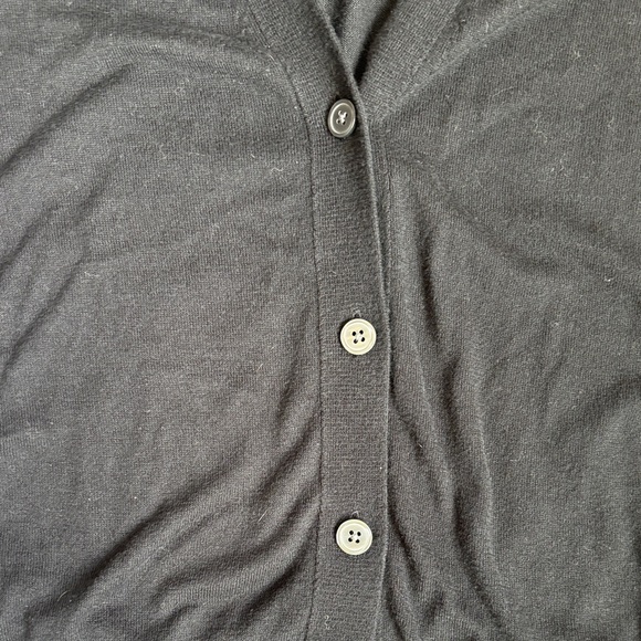 Banana Republic Classic Black V-Neck Cardigan - Picture 2 of 6